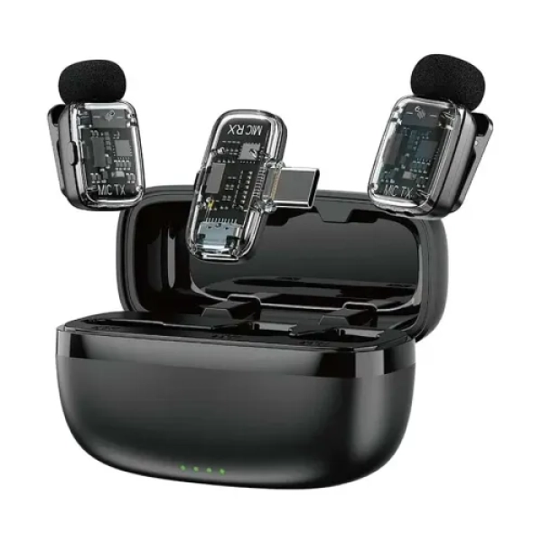 WiWU Wi-WM008 Dual Wireless Lavalier Microphone